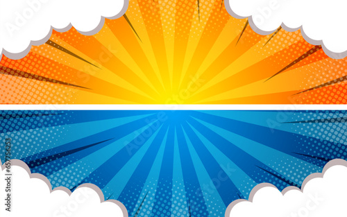 Versus backgrounds comics style design. Vector illustration.