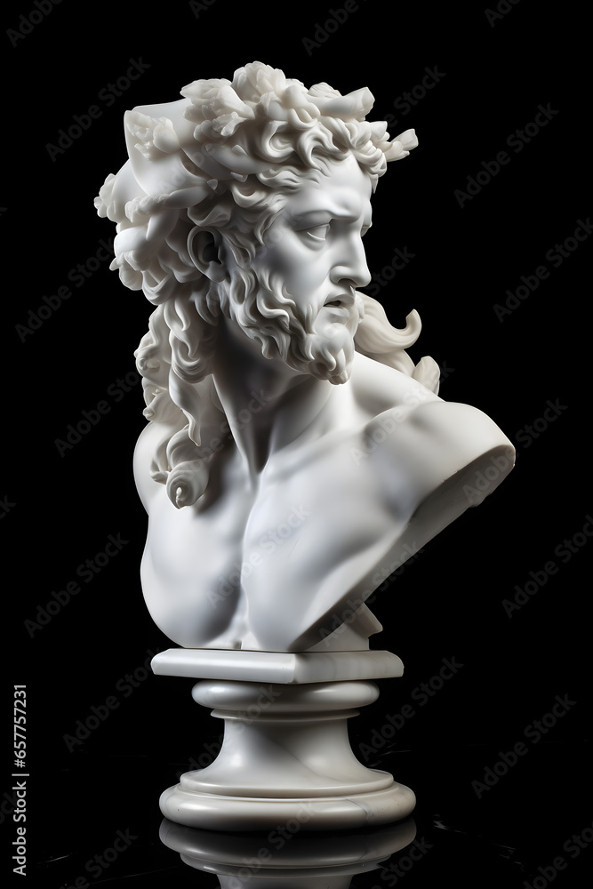 Obraz premium Marble bust of Triton
