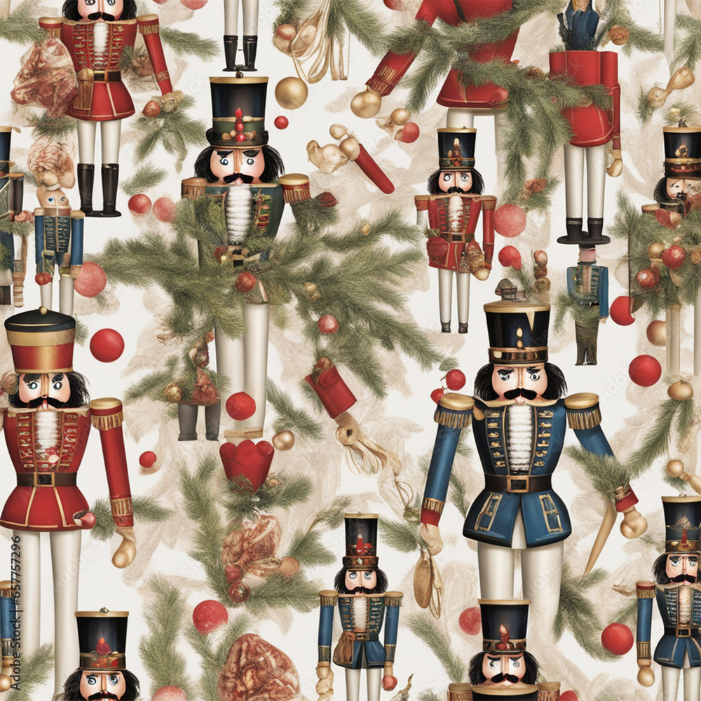 Naklejka premium Christmas Nutcracker Doll