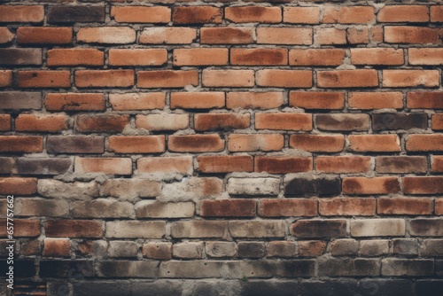 Textured Red Brick Wall Background