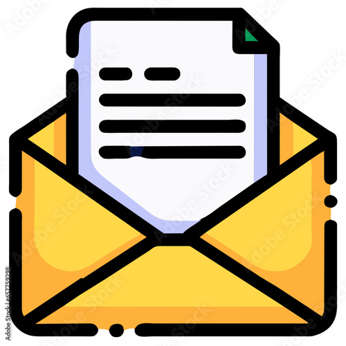envelope letter icon illustration, vector icon svg