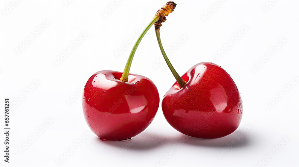 Fresh Cherry Fruit Closeup Fresh Cherry Fruit Closeup