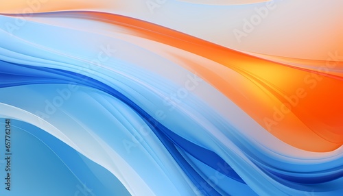 Close-up of an Artistic Blue and Orange Background