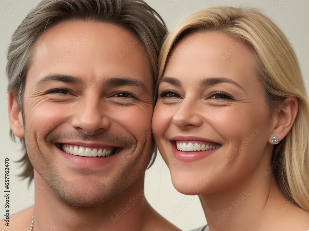 portrait of a smiling couple portrait of a smiling couple