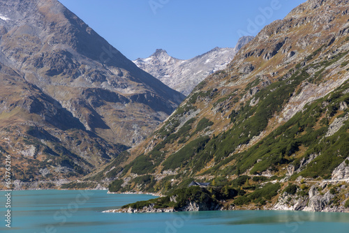 Obraz na płótnie Koelnbrein Dam in the Hohe Tauern range in Austria w salonie