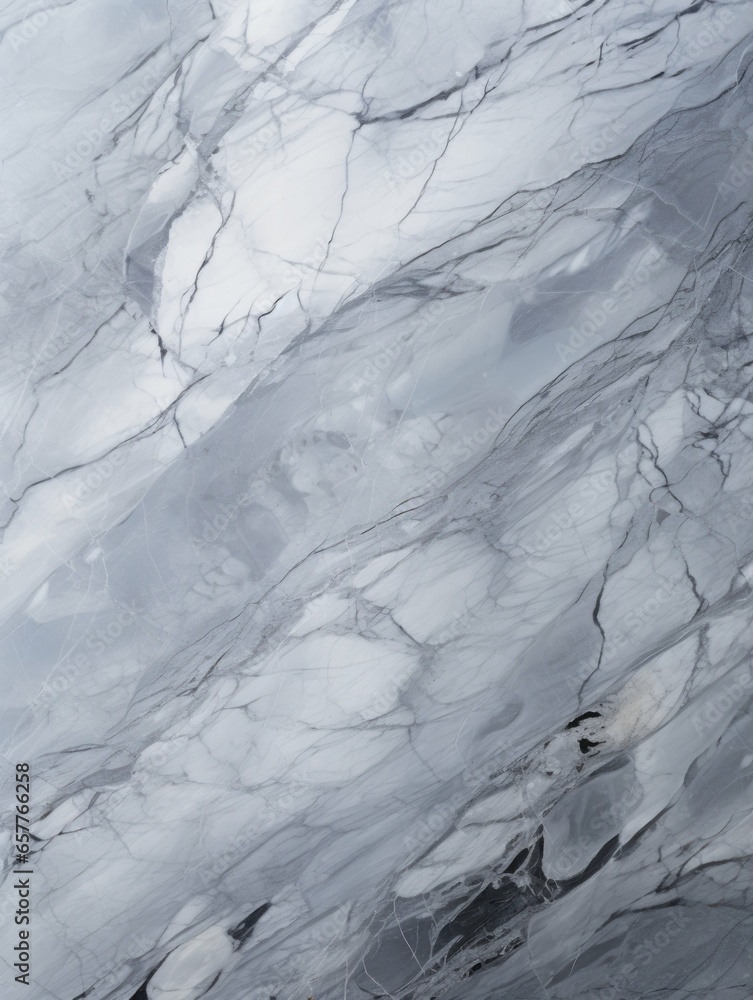 Grey Marble Creative Abstract Texture Wallpaper. Photorealistic Digital Art Decoration. Abstract Realistic Surface Vertical Background. Ai Generated Vibrant Pattern.