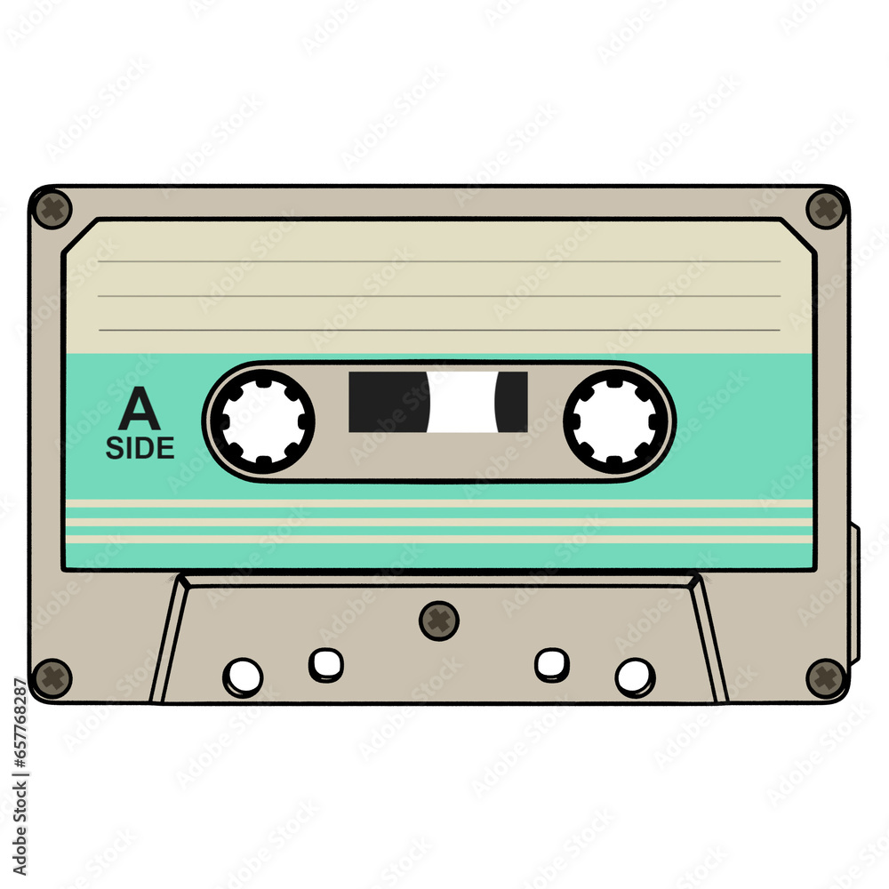 Obraz premium 레트로 카세트 테이프 Retro Cassette Tape