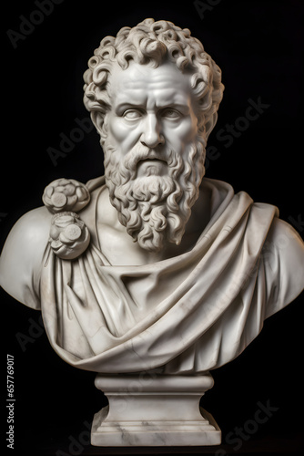 Marble bust of Solon photo