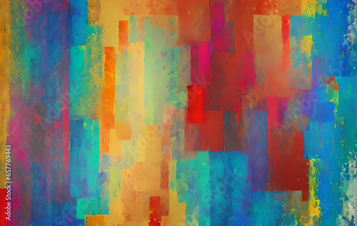 Painting abstract bright brush strokes oil paint background Generative AI