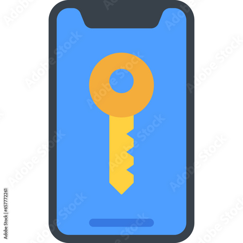Mobile Phone Key Icon
