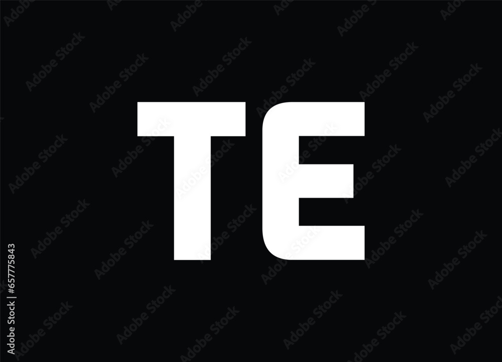 te logo digital logo technology logo smart logo stylish logo and monogram logo te logo digital logo technology logo smart logo stylish logo and monogram logo