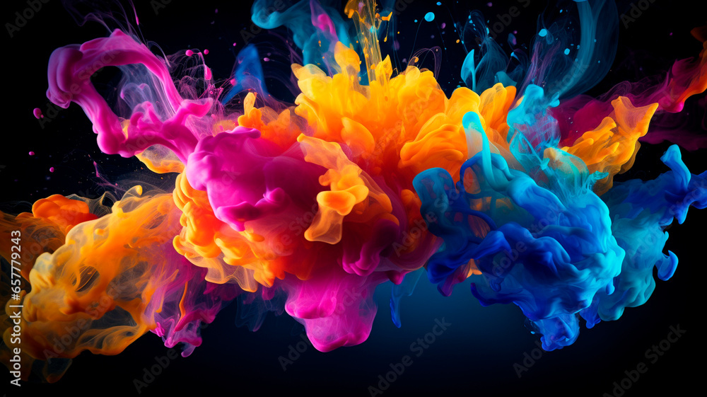 color explosion of colors