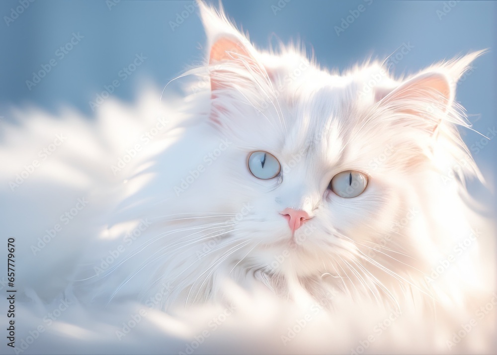 White Cute Cat 