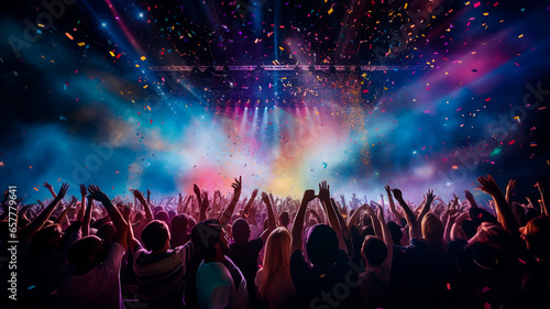 people dancing at the club