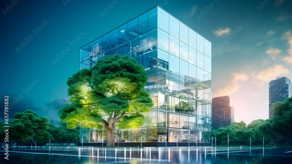 Fototapeta premium modern building in the city