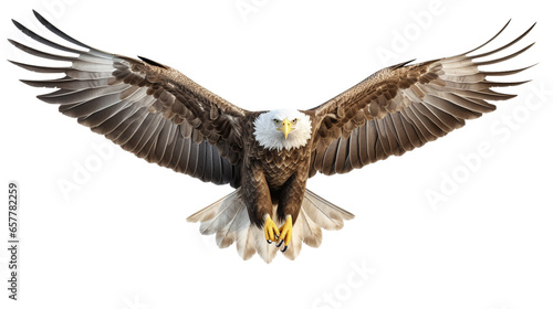 American eagle or Bald eagle on a transparent background. Eagle on a transparent background