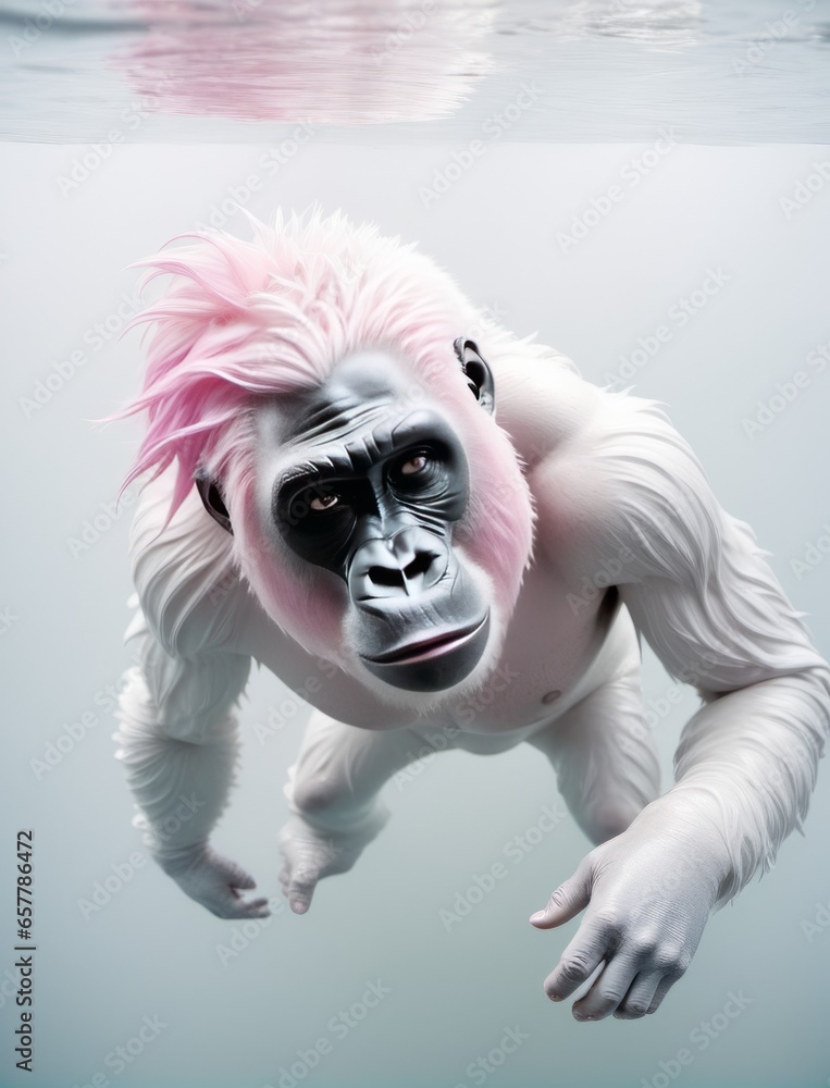 White gorilla White gorilla