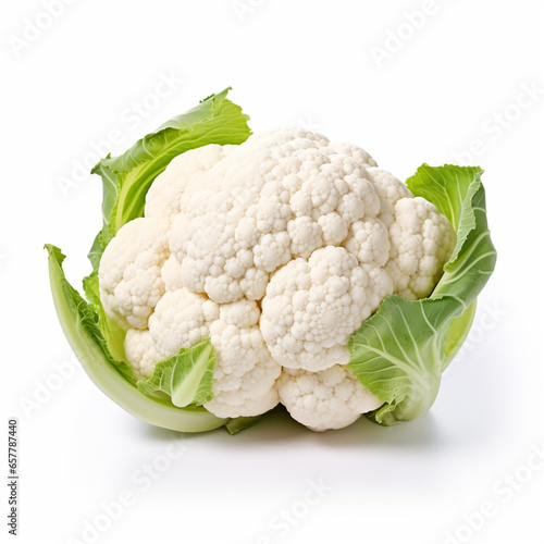 cauliflower isolated on white