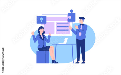Business Illustration, vector