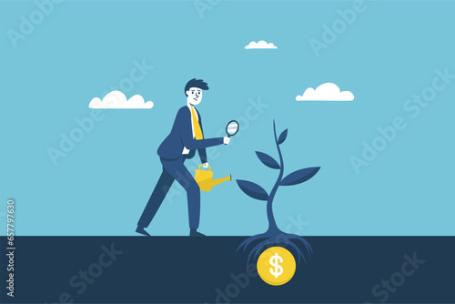 Businessmen seek investors to bring money to expand their business to grow and succeed.