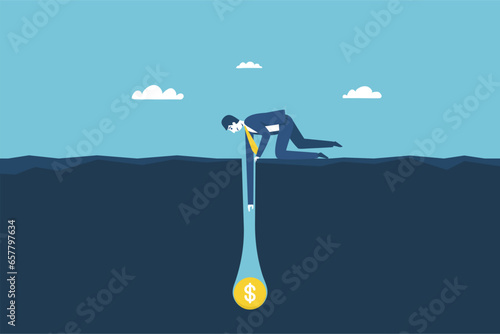 Businessmen seek investors to bring money to expand their business to grow and succeed.