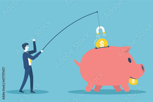 Businessmen seek investors to bring money to expand their business to grow and succeed.