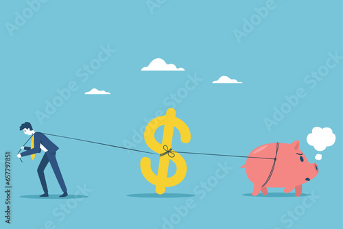 Businessmen seek investors to bring money to expand their business to grow and succeed.