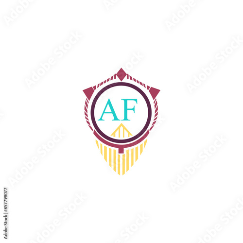 AF Letter Logo Design. AF minimalist Logo Vector. AF Abstract Unique modern flat creative logo.