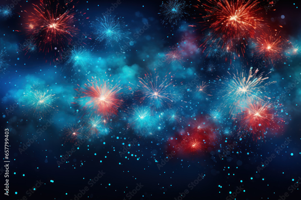 Abstract fireworks background with copy space for text Abstract fireworks background with copy space for text