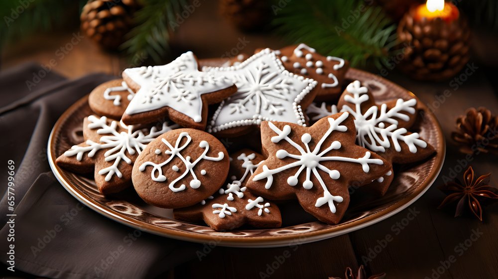 Christmas gingerbread cookies. Christmas gingerbread cookies.