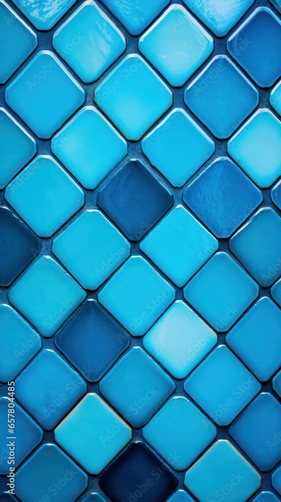 Fototapeta premium blue ceramic tiles covered with glaze .