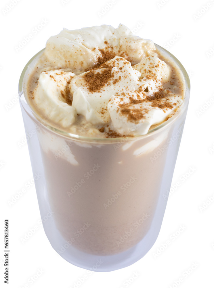 Glass with coffee and cream cream, pumpkin coffee. Pumpkin spice latte. Glass with coffee and cream cream, pumpkin coffee. Pumpkin spice latte.
