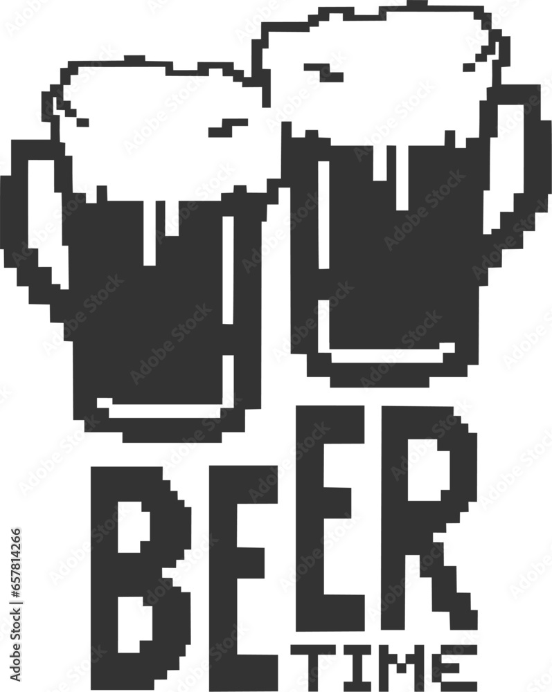 Pixel drink draw