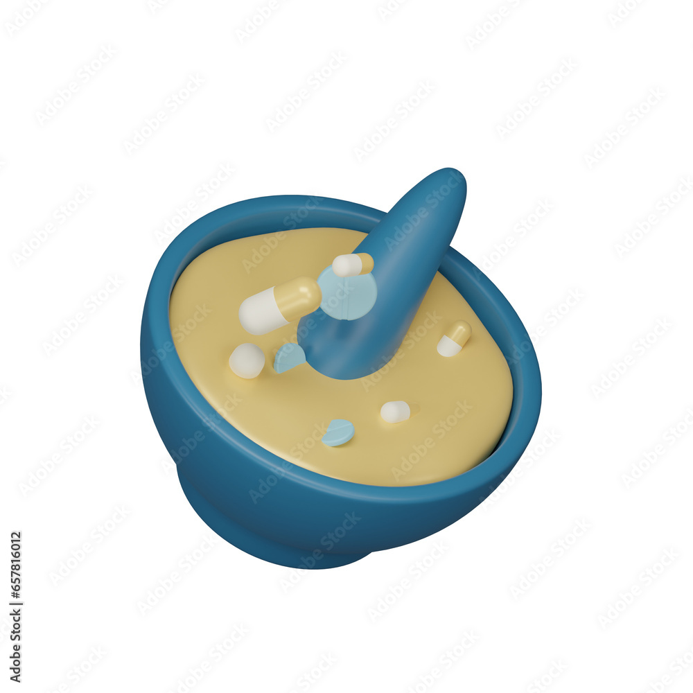 mortar pharmacy 3d icon mortar pharmacy 3d icon