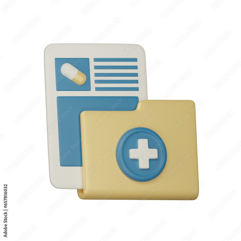 Fototapeta premium pharmacy report 3d icon