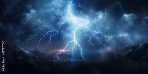 lightning on a stormy dark cloudy backround