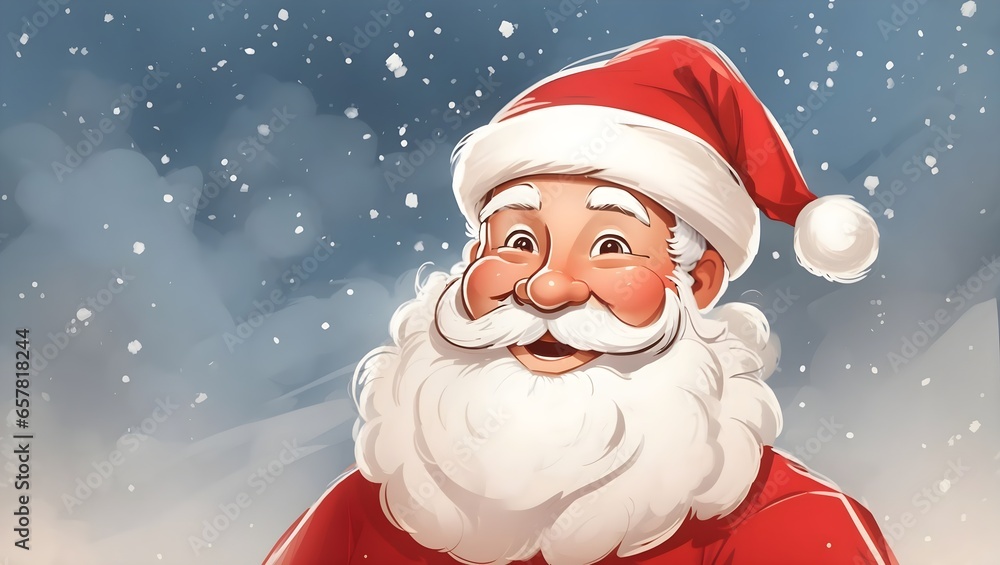 hand drawn cartoon illustration of santa claus hand drawn cartoon illustration of santa claus