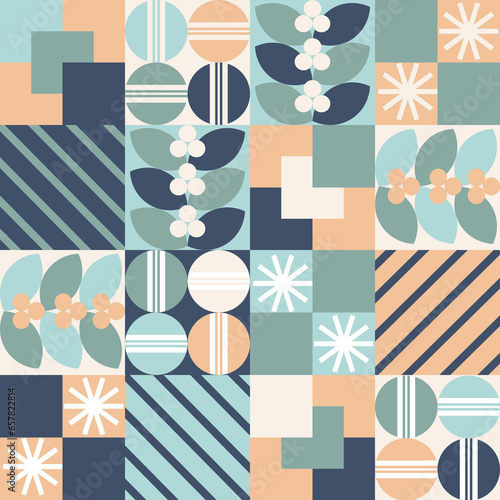 Christmas fair isle pattern background for fashion textiles, knitwear and graphics