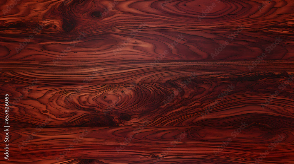 Seamless Rich Mahogany Wood Texture with Deep Red Tones - obrazy, fototapety, plakaty 