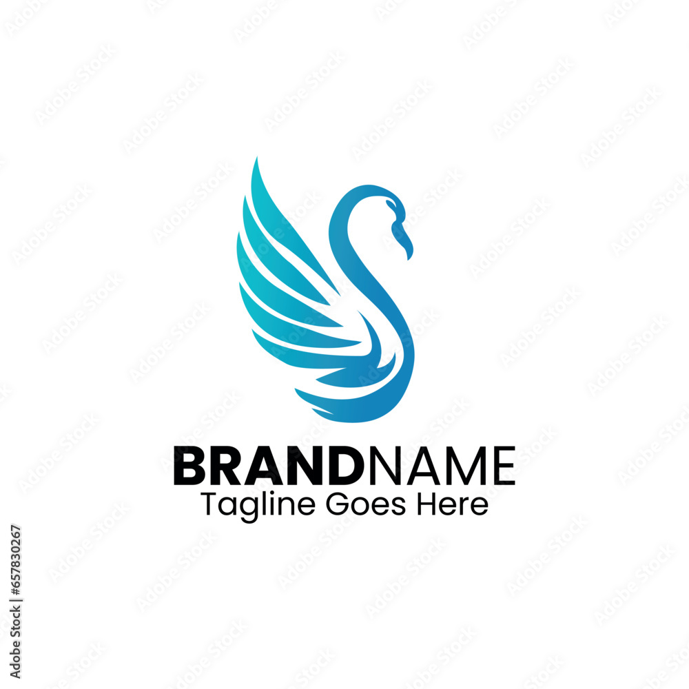 Swan Logo Design Template Swan Logo Design Template