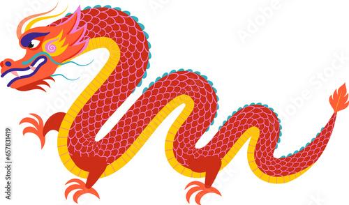 Abstract Chinese Dragon