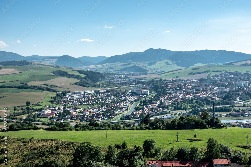 A view of the surrounding world from the tower of the Stara Lubovna castle, Slovakia