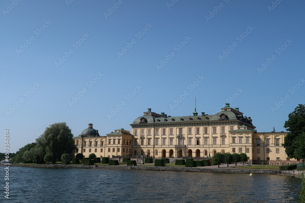 Beautiful Drottningsholm castle near Stockholm