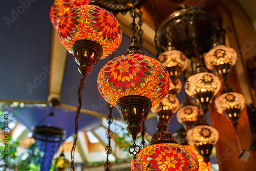 Lamps composition in a market at Bursa, Turkey