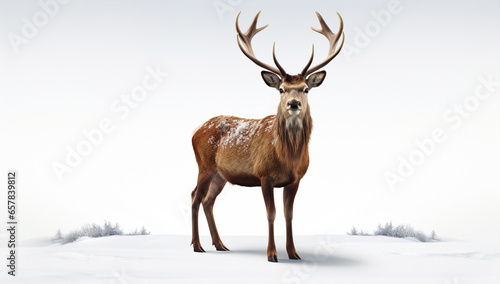 Male nature forest winter wild season wildlife landscape mammal animal deer buck © SHOTPRIME STUDIO