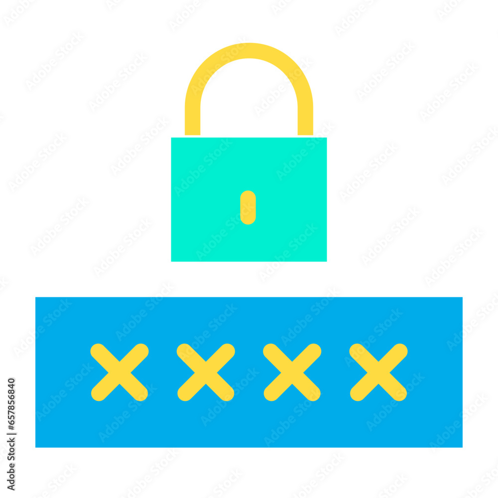 Flat Padlock icon Flat Padlock icon