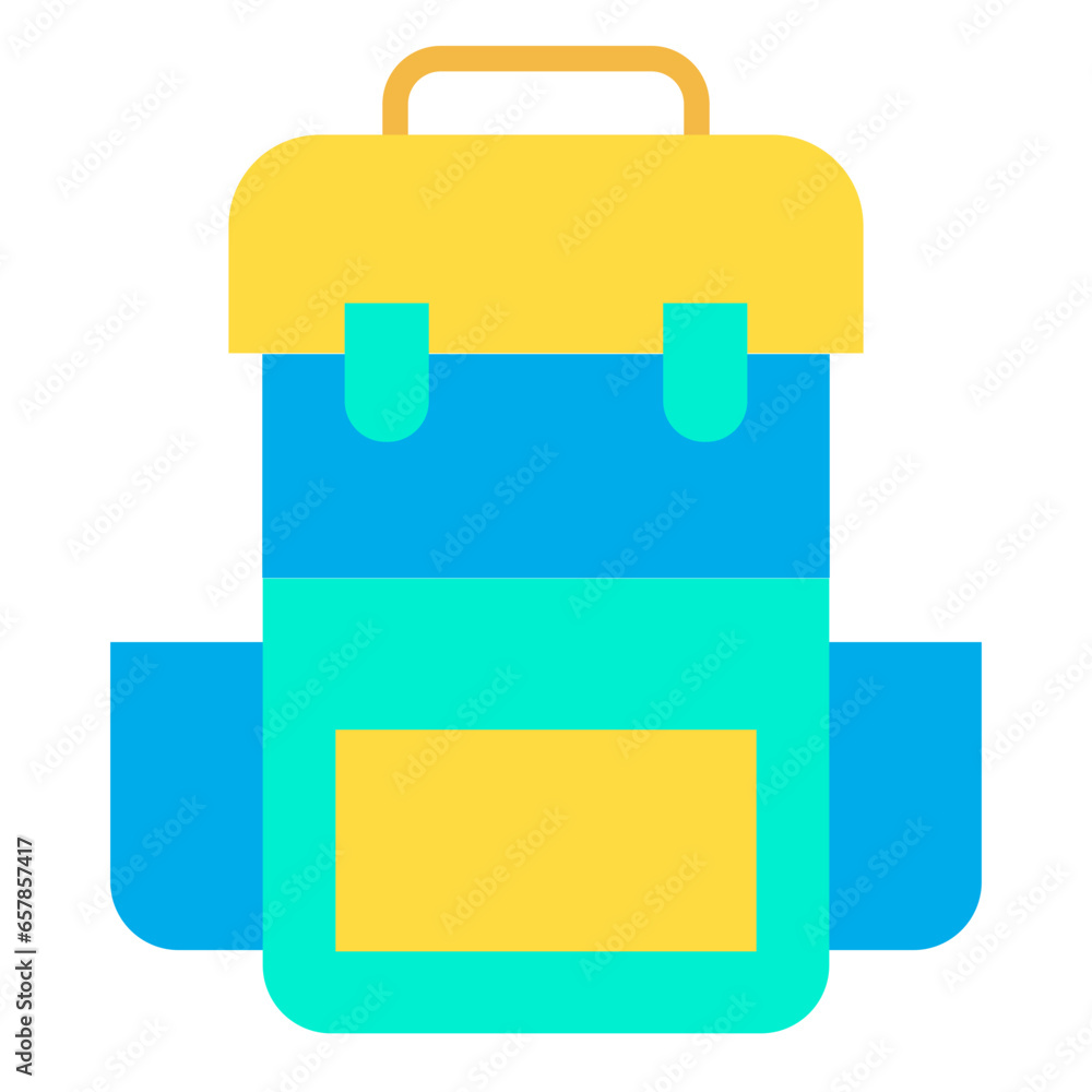 Flat Backpack icon