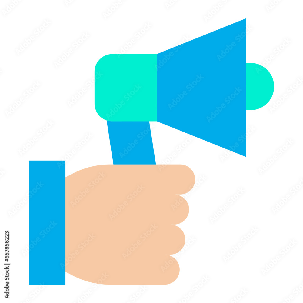 Flat Announcement hand icon Flat Announcement hand icon