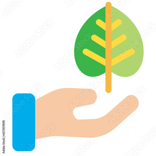 Flat Protect nature icon