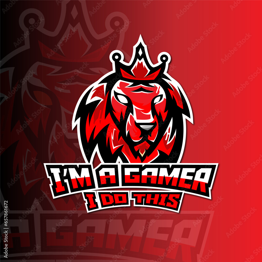 Mascot logo of lion Mascot logo of lion